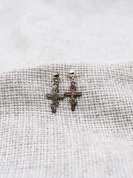 Jewelry - Sterling Silver Earrings  - Orthodox Cross Fancy - Drop