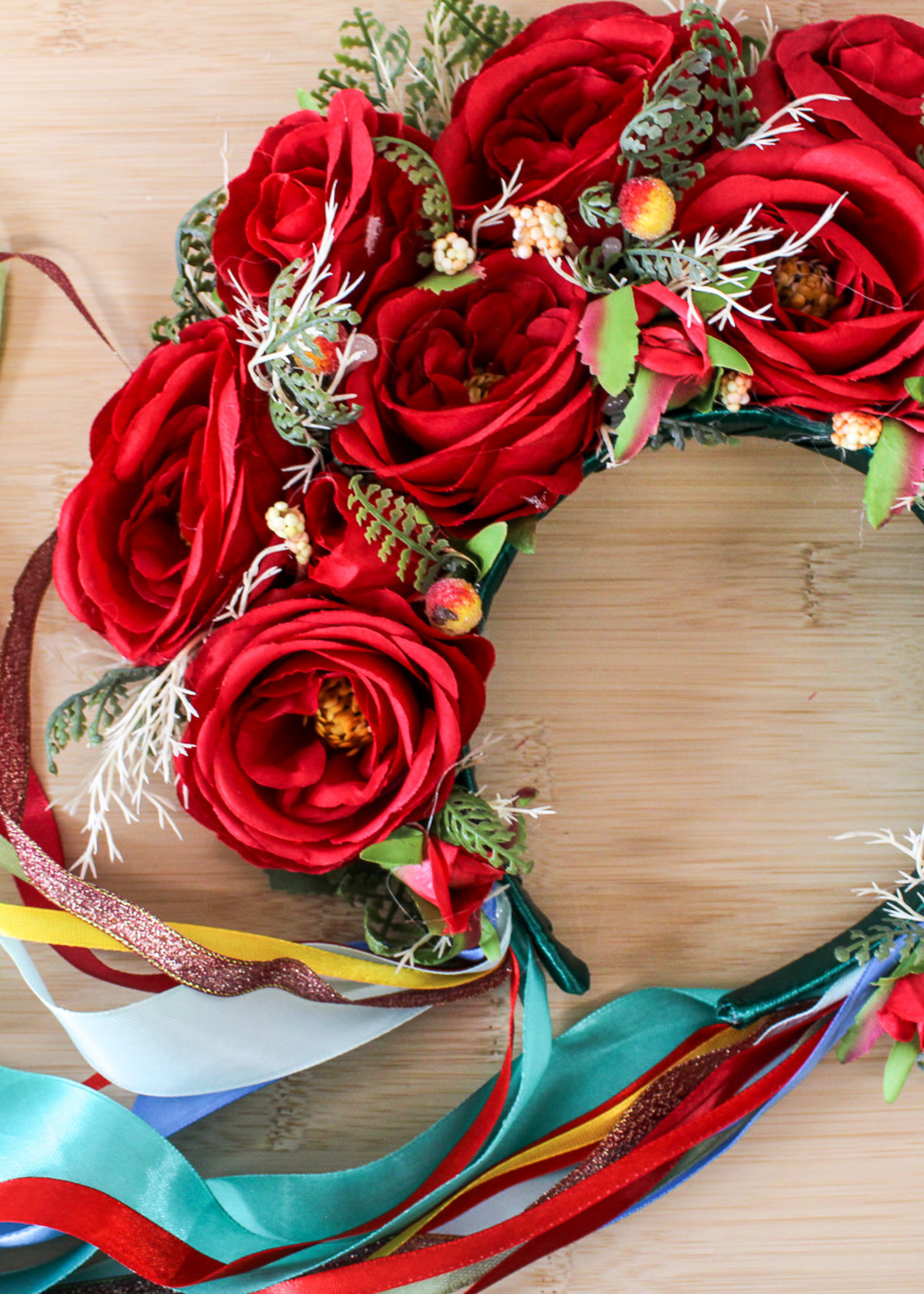 WREATH - Vinok /Ukrainian Folk Headband with Ribbons