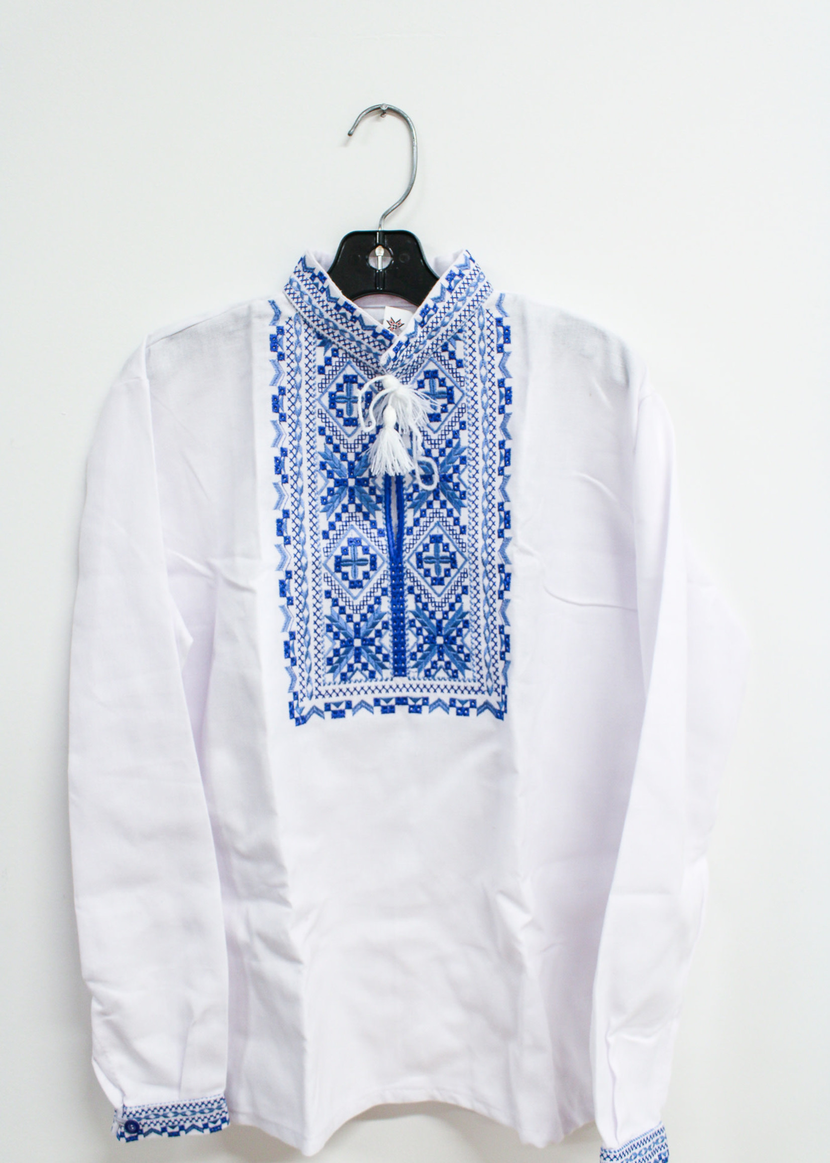 VYSHYVANKA - Boy's White / Blue Embroidery
