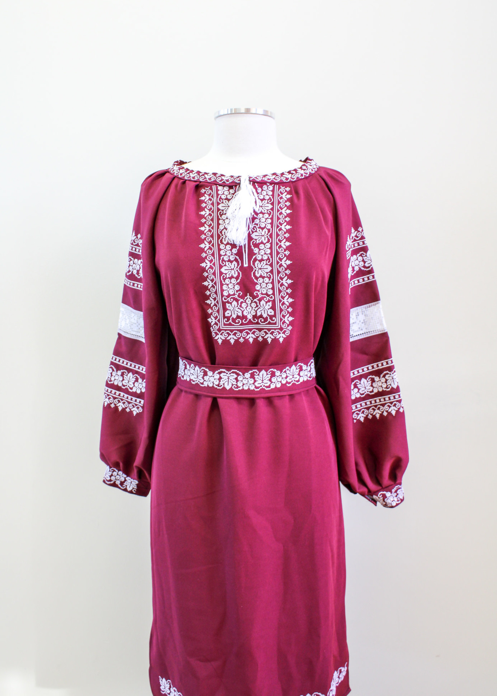 DRESS - (W) with White Embroidery