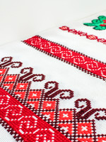 None HOME - Runner Acorn and Cranberry with Red Embroidery