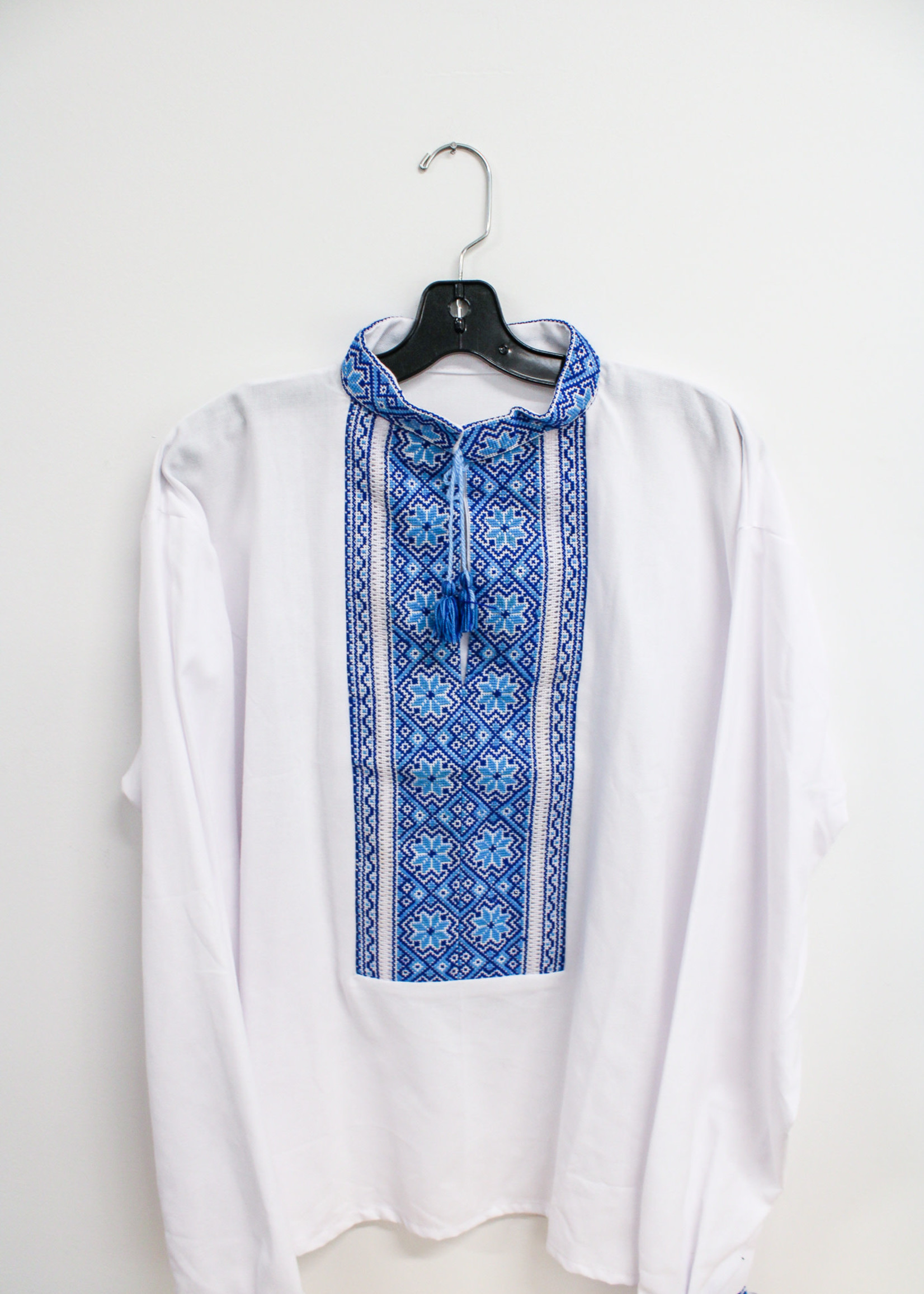 APPAREL - Men's   Blue Vyshyvanka