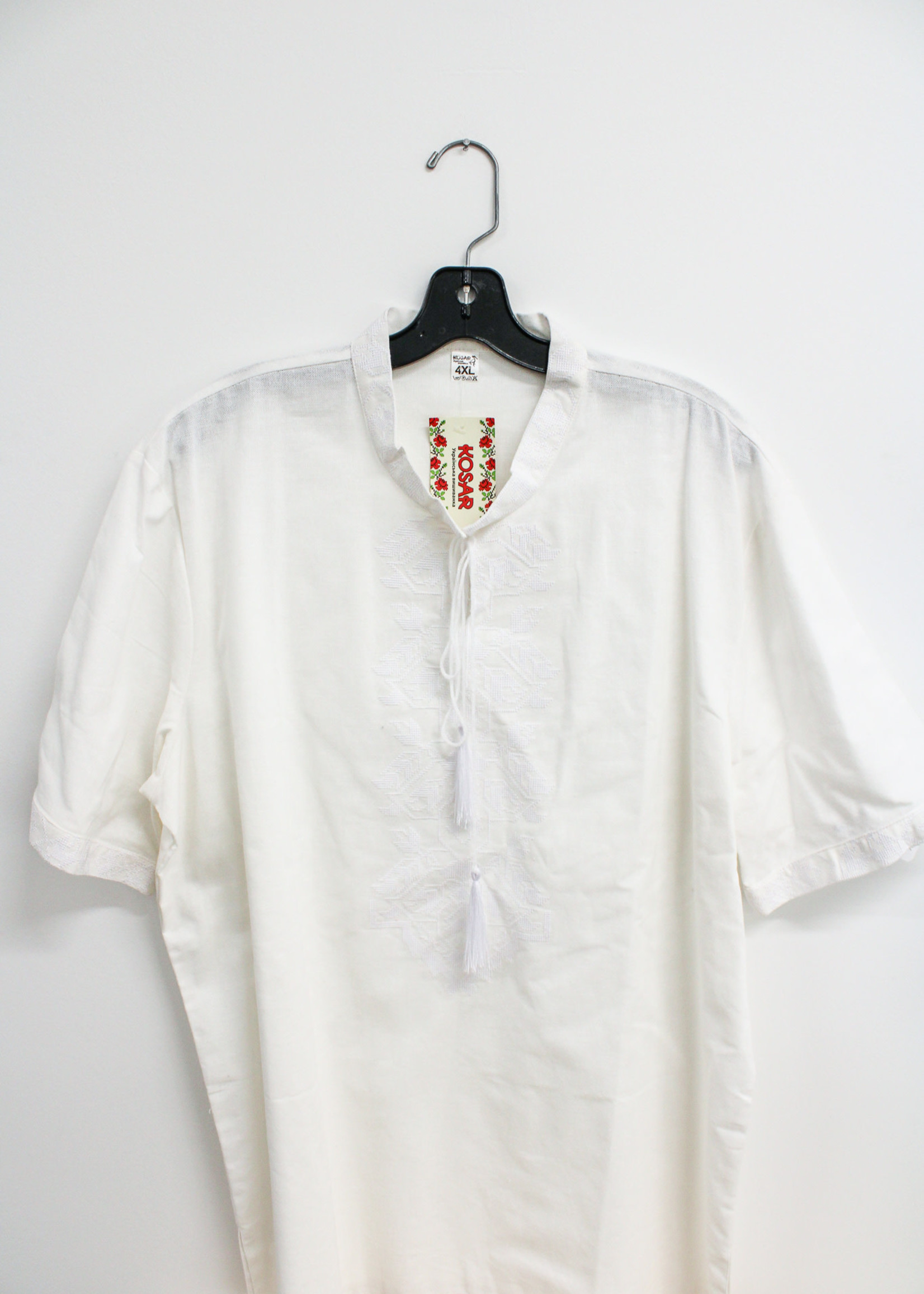 None APPAREL (M) - White Embroidered T Shirt