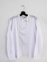 APPAREL - (M) Vyshyvanka White /White  Silk Embroidery/Sewn in Placket
