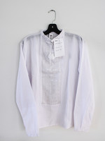 APPAREL - (M) Vyshyvanka White /White  Silk Embroidery /Sewn in Placket