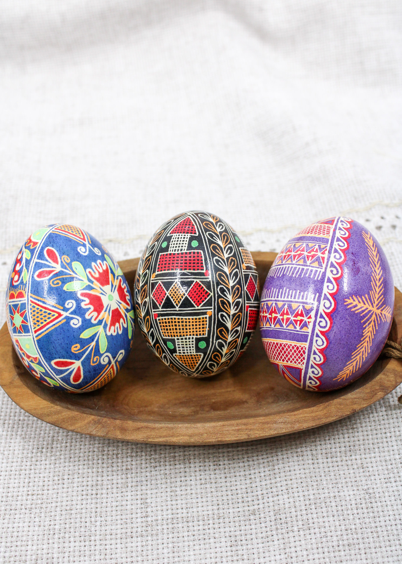 PYSANKA -  Handmade  Bukovina style decorated eggs
