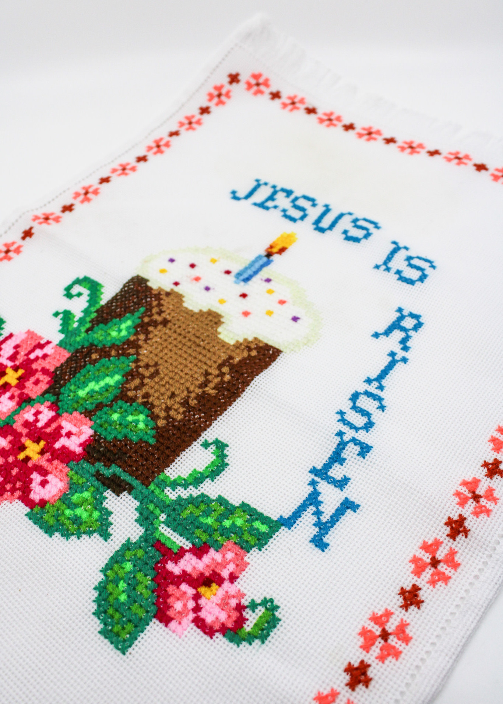 HOME -Easter Basket Cover Wide, Handmade Embroidery, Ukraine