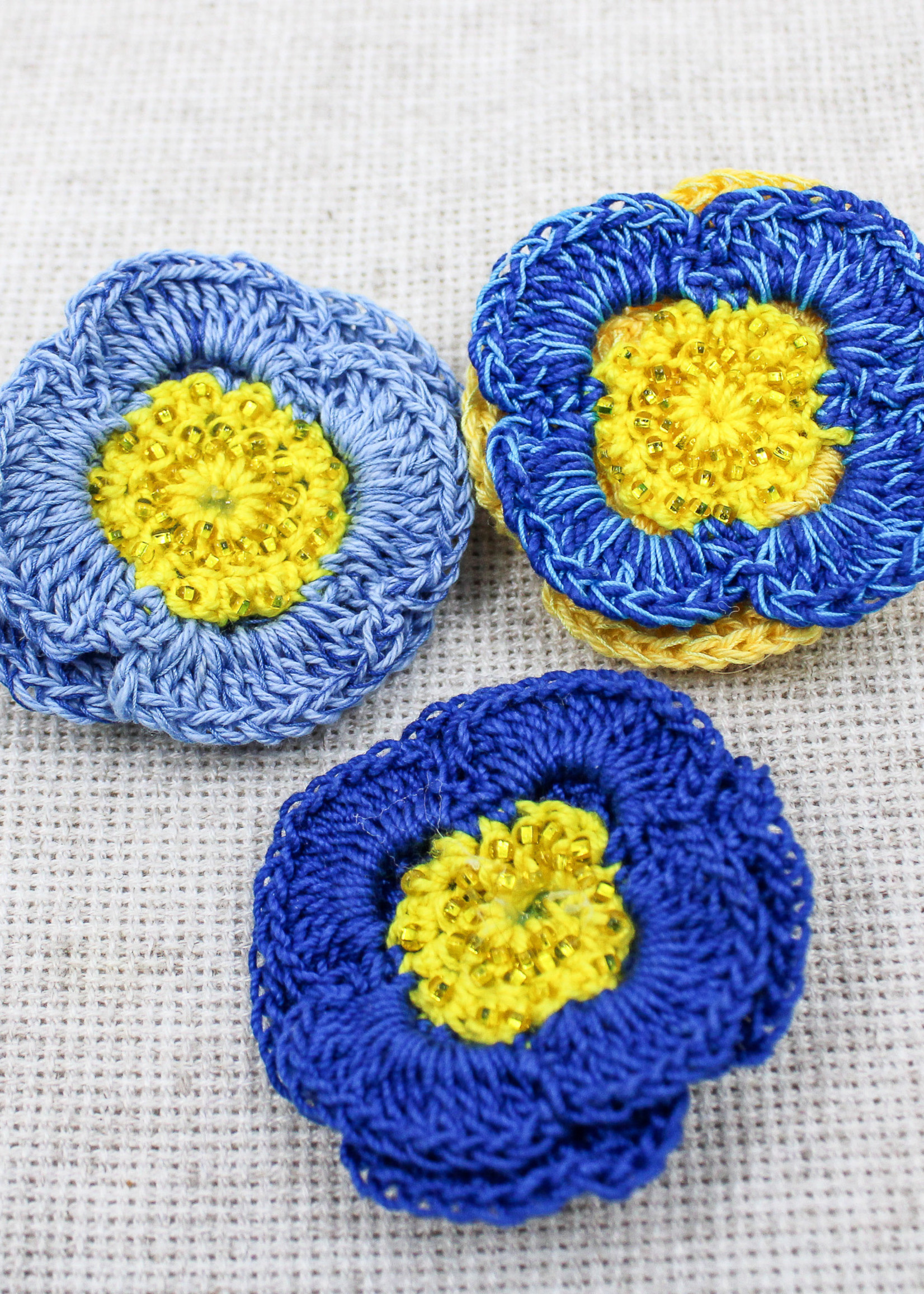 ACCESSORIES - Blue Brooch  Ukrainian Colors