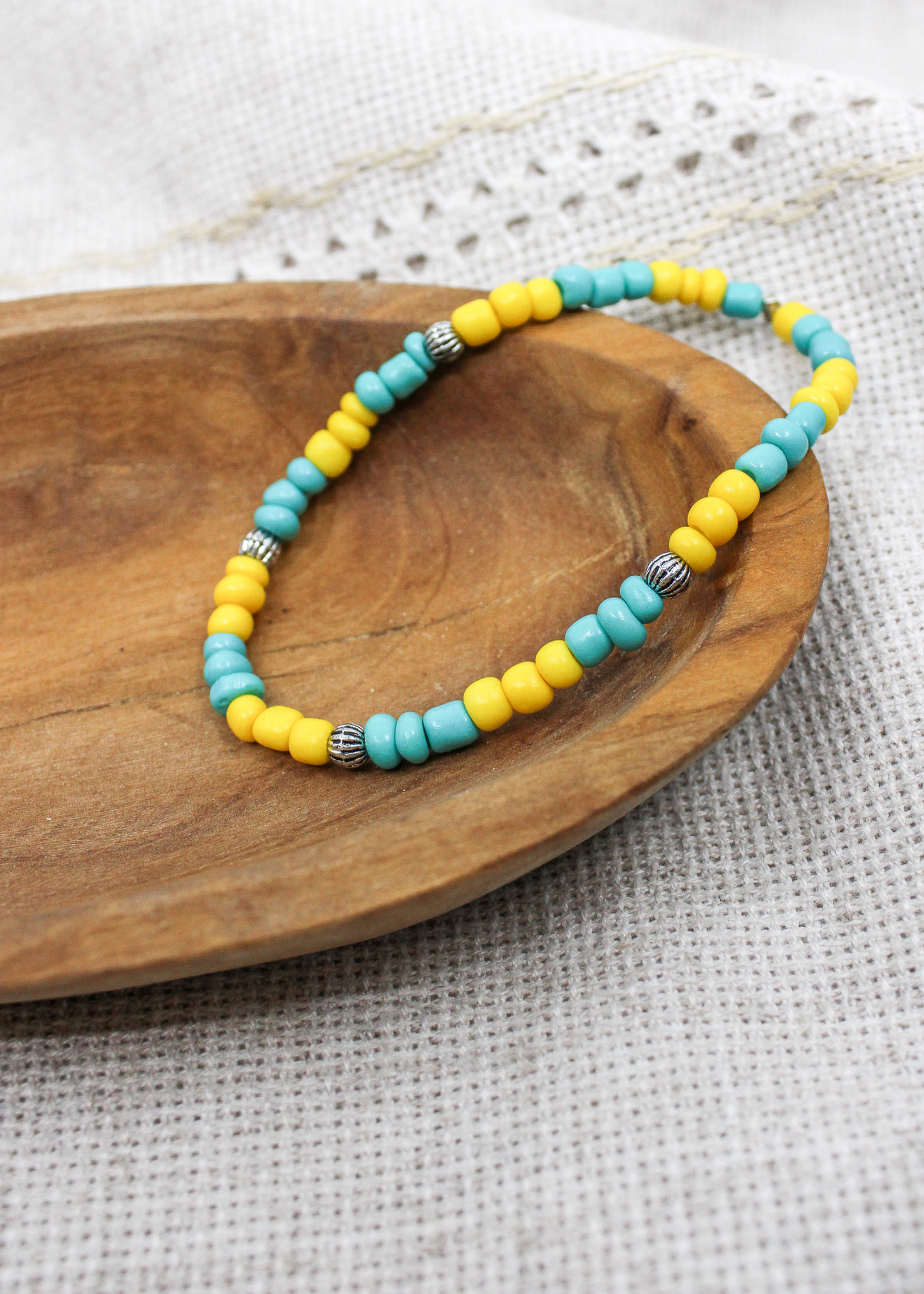 ACCESSORIES  -  Blue/Yellow Bracelet