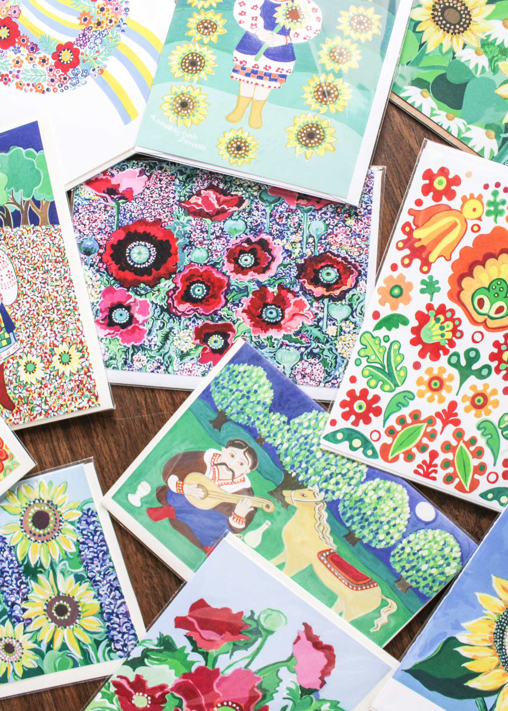 CARD- Ukrainian Style Cards by Manitoba Artist Marika Sokulski