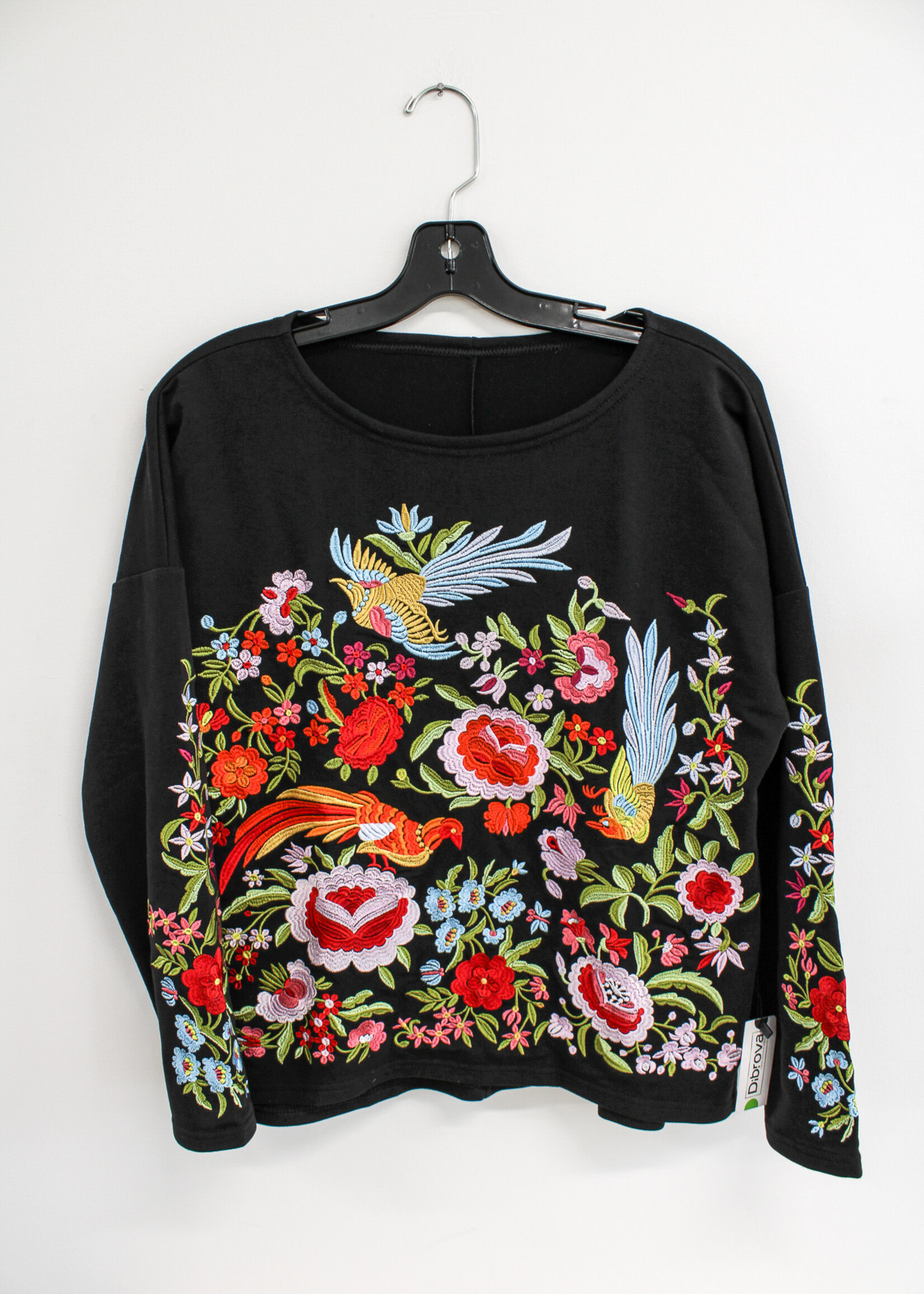 SWEATSHIRT - (W) Long Sleeve with colorful embroidery