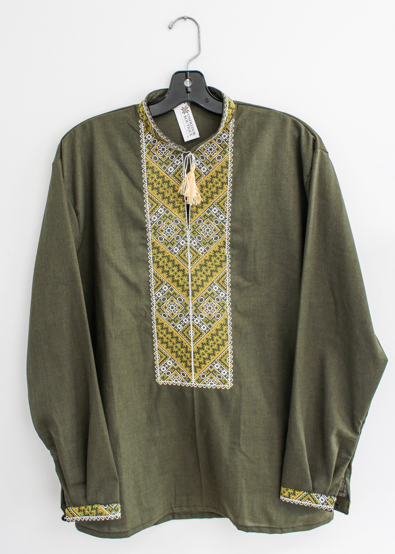 VYSHYVANKA(M)  - Chest 42 in. Length 29 in. Green with yellow, white, light green