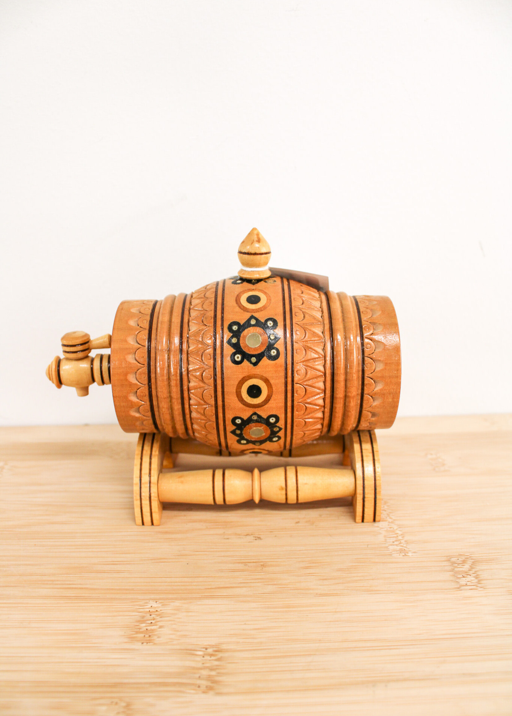 HOME - Mini Inlaid Barrel, Hutsul Hand Made Folk Craft
