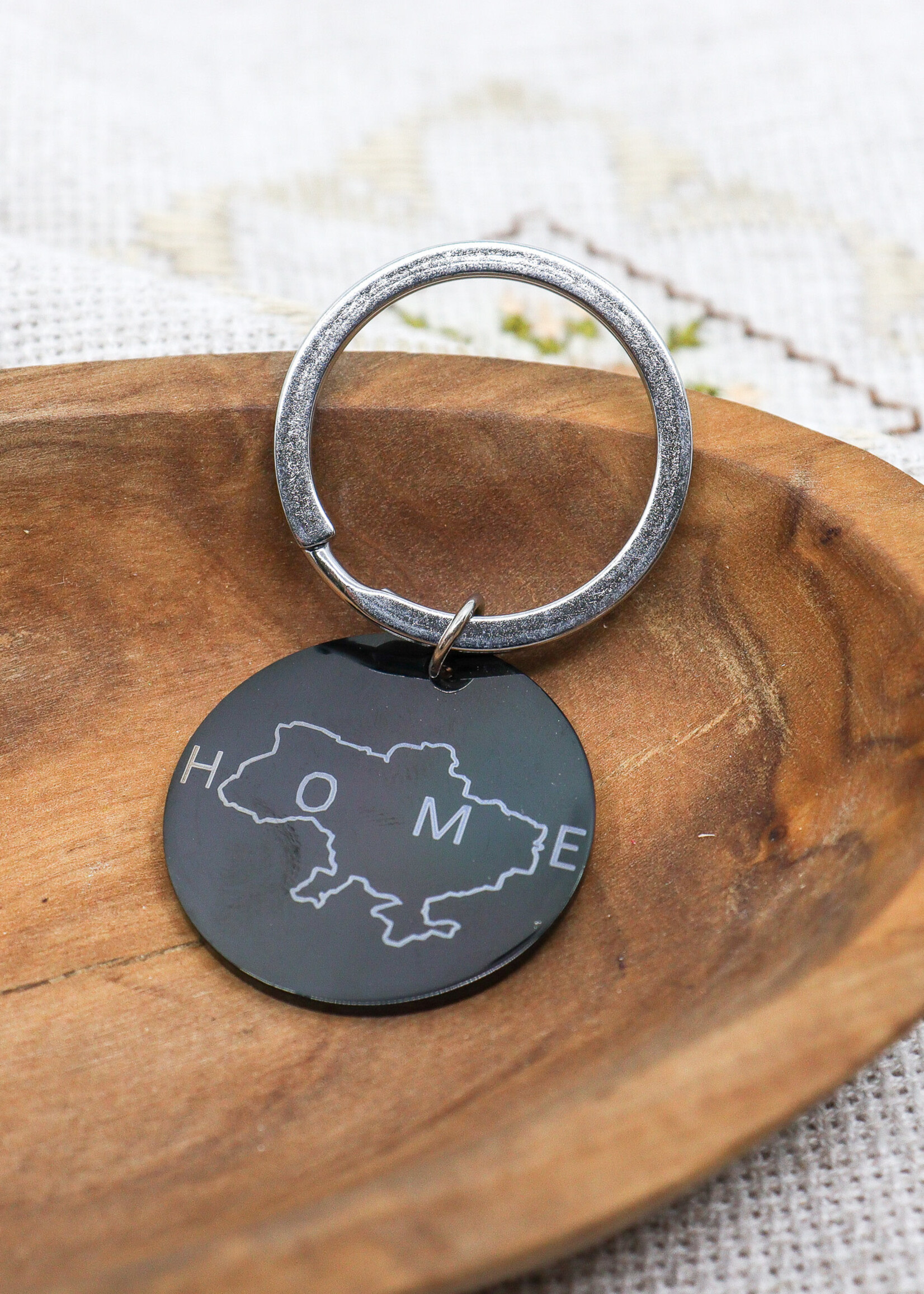 ACCESSORIES - Keychain Round HOME /MAP