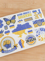 ACCESSORIES - I Stand with Ukraine Temporary Tattoos Sheet