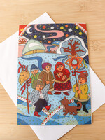 CARD  - Christmas " Little Chistmas Play" Collection  All Things  Ukrainian  by J. Adamovich, Lviv