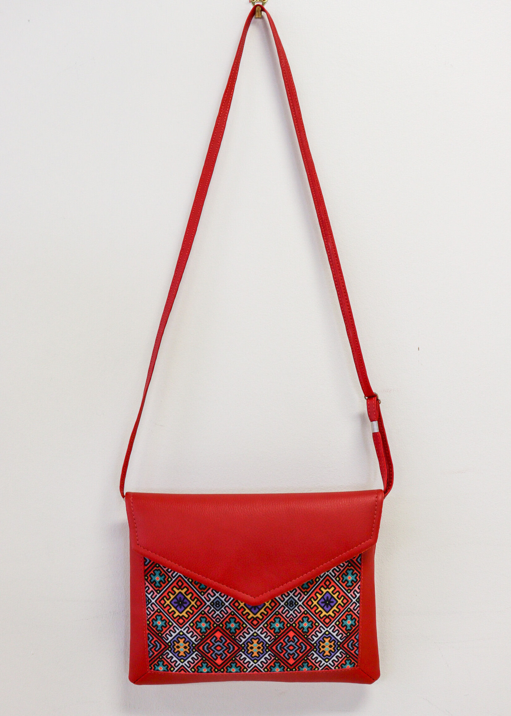 ACCESSORIES - (W) Flap Clutch Handbag/Shoulder Red Embroidered bag from  Presentville/tm Ukraine