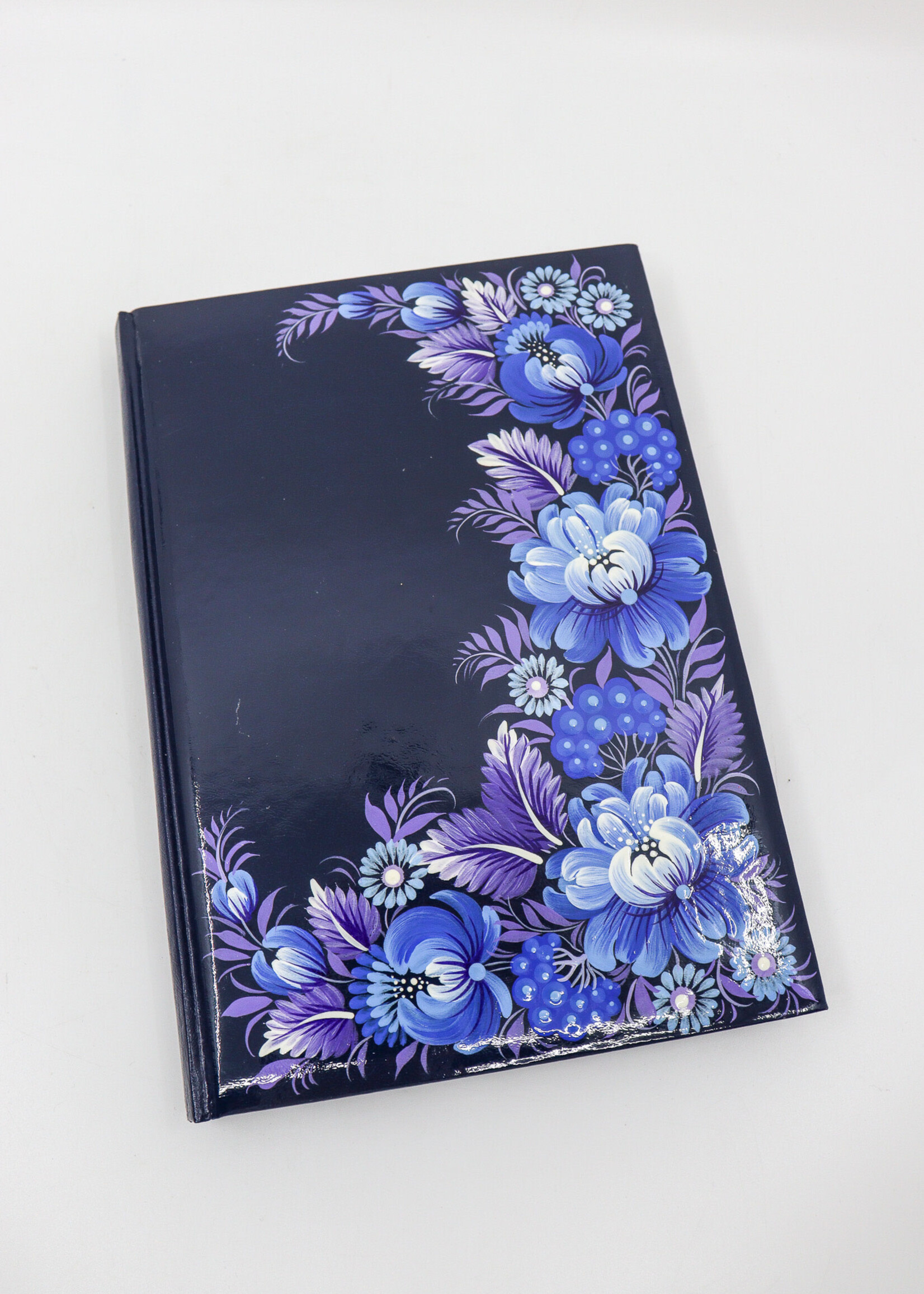 HOME - Diary Journal/ Notebook Hand Painted " Flowers" in Petrykivka Style