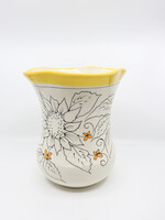 CERAMICS - Large  Vase, Yellow Sunflowers, "Be The Strongest, Tallest. Brightest Bloom in the Field"