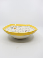 CERAMICS - 8" Bowl, Yellow Sunflowers ,  "Rejoice with the Family in this Beautiful Land of Life"