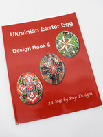 BOOK - Ukrainian Easter Egg Design Book #6,  by Natalie Perchyshyn, 24 steps by steps Designs