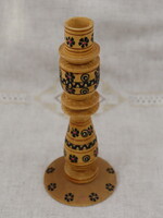 HOME - Candle Holder Hutsuls, Wooden/ Carved/ Hand Painted