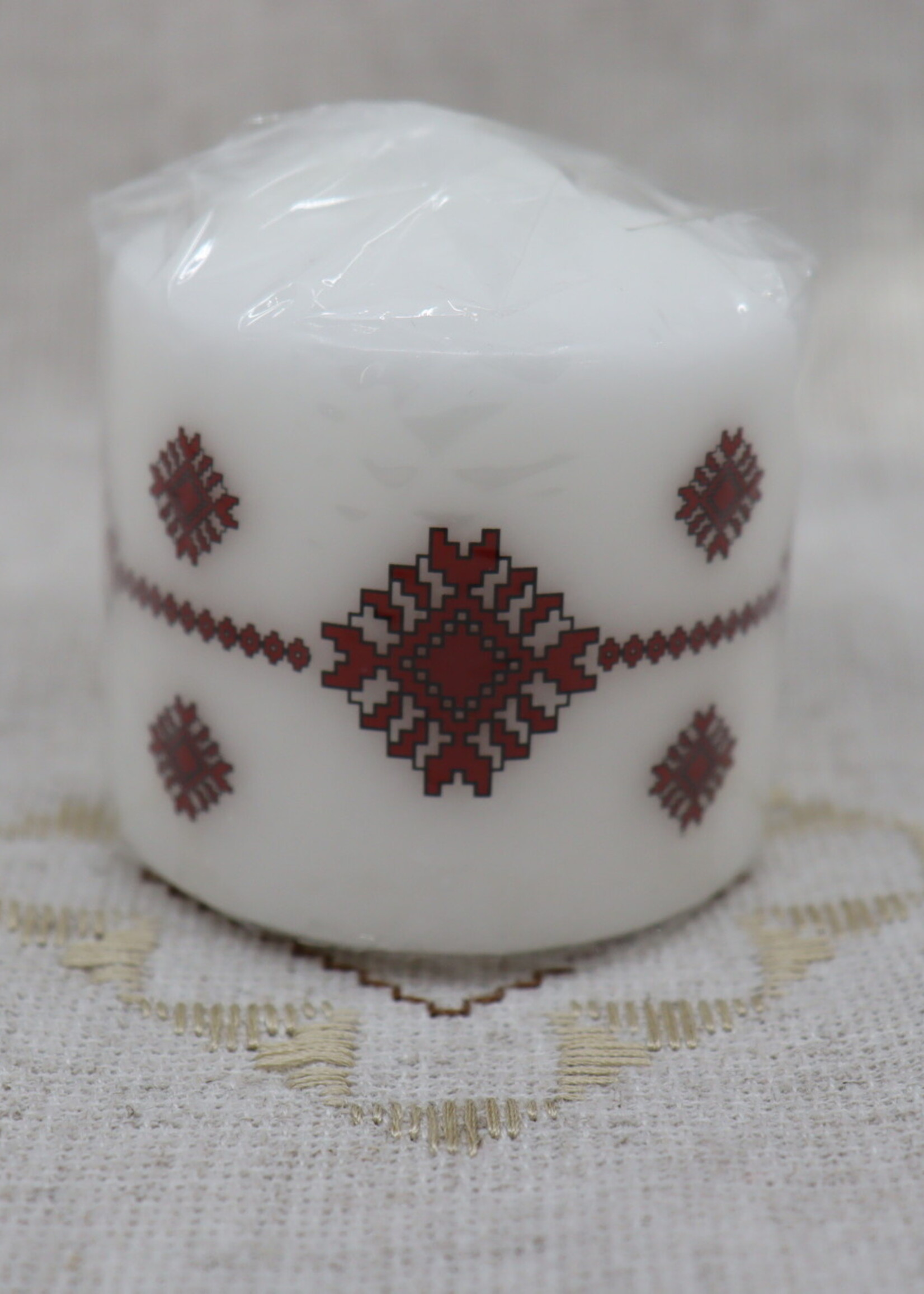 HOME - Candle Embroidered  Big Column 2.5"