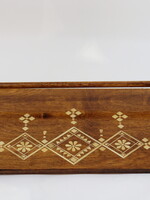 HOME - Rushnyk's  rack. Inlaid Staw/ Wood Kitchen Hander 16x7". Handmade Ukraine