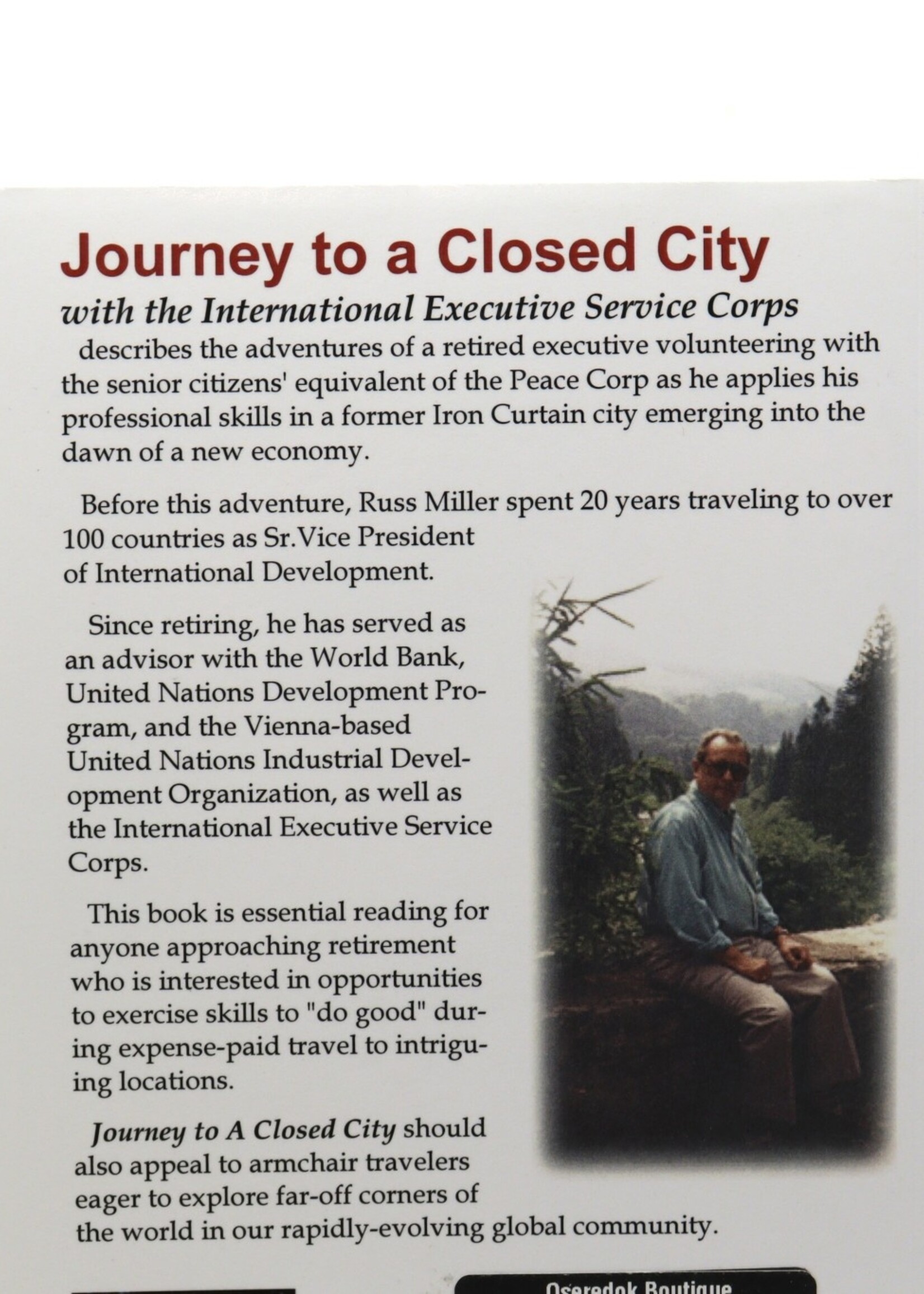 None BOOK - Journey to a Closed City by Russell R.  Miller