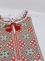 APPAREL - (Men's) White T-Shirt  Tricot Embroidered, Chest 42"