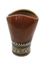 HOME - Vase  for Flowers Trypillian Style pattern, hand painted   Majolica Ceramics, Ukraine