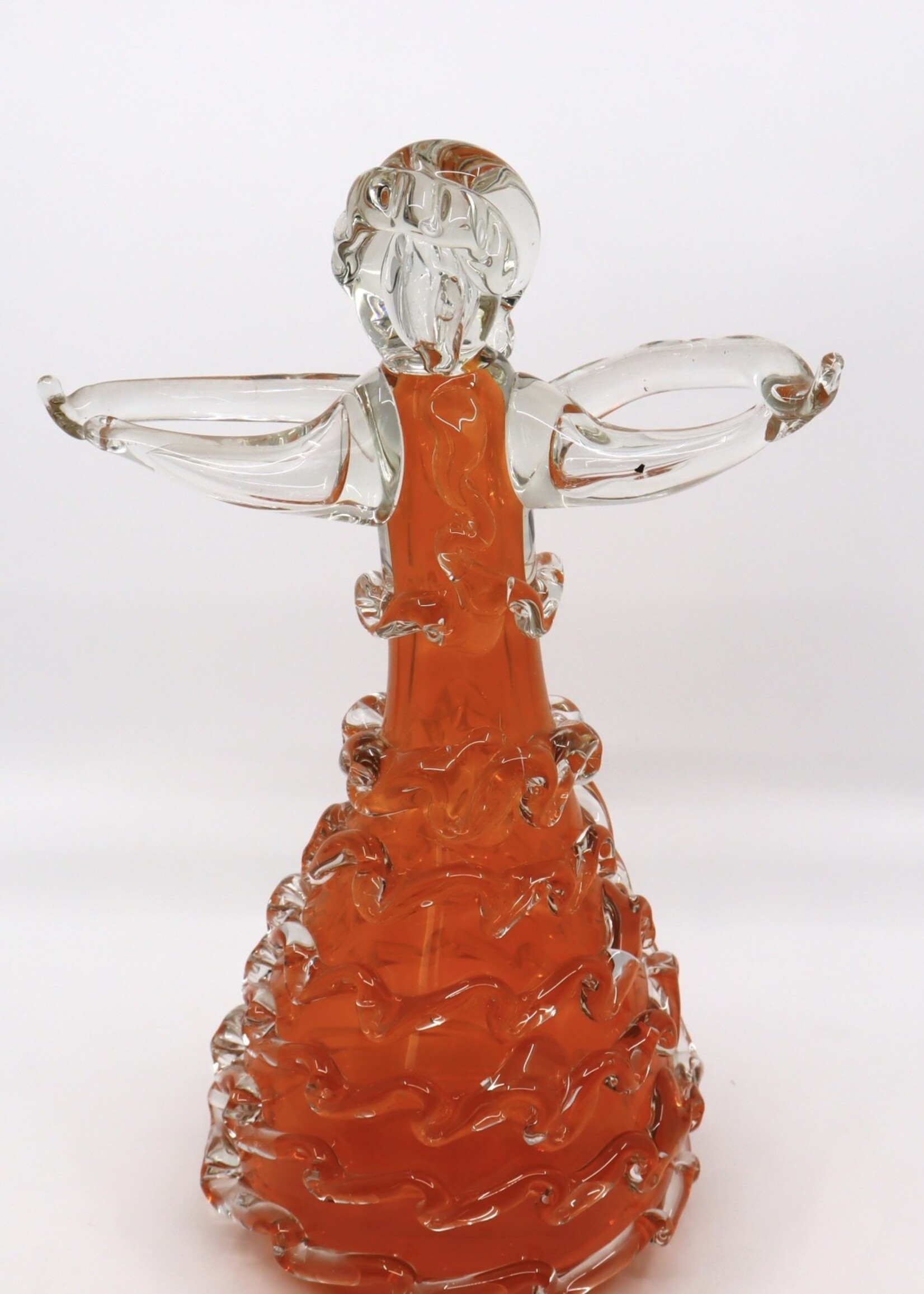 ART - Glass Angel, 11", Hand Made in Ukraine  Using Traditional Lampwork Technology, Murano, Vintage