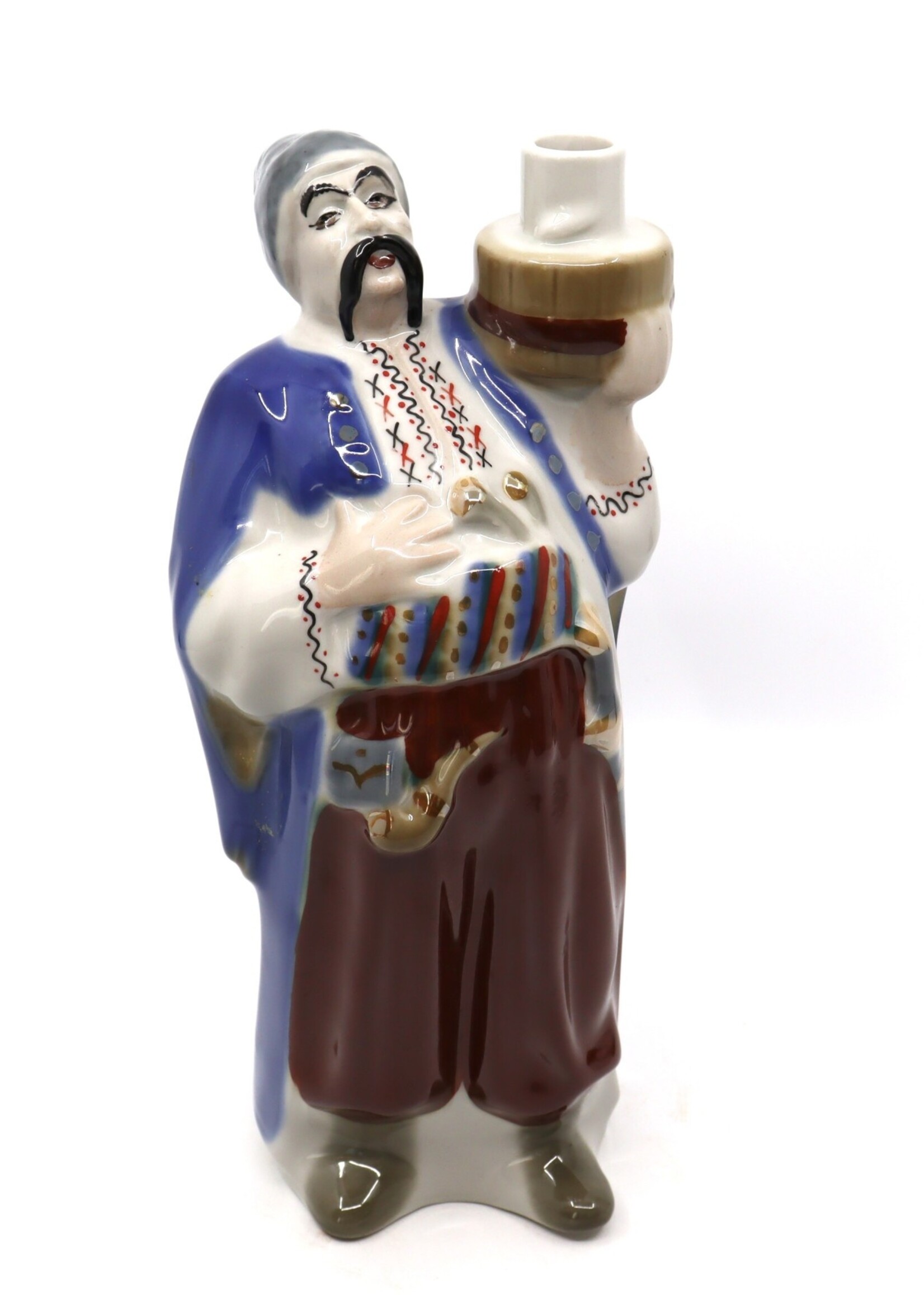 HOME - Porcelain Legacy of Folk Art " Bottle" based on character from M. Gogol  Evenings on a Farm Near Dykanka Kyiv/ Shoft excusive