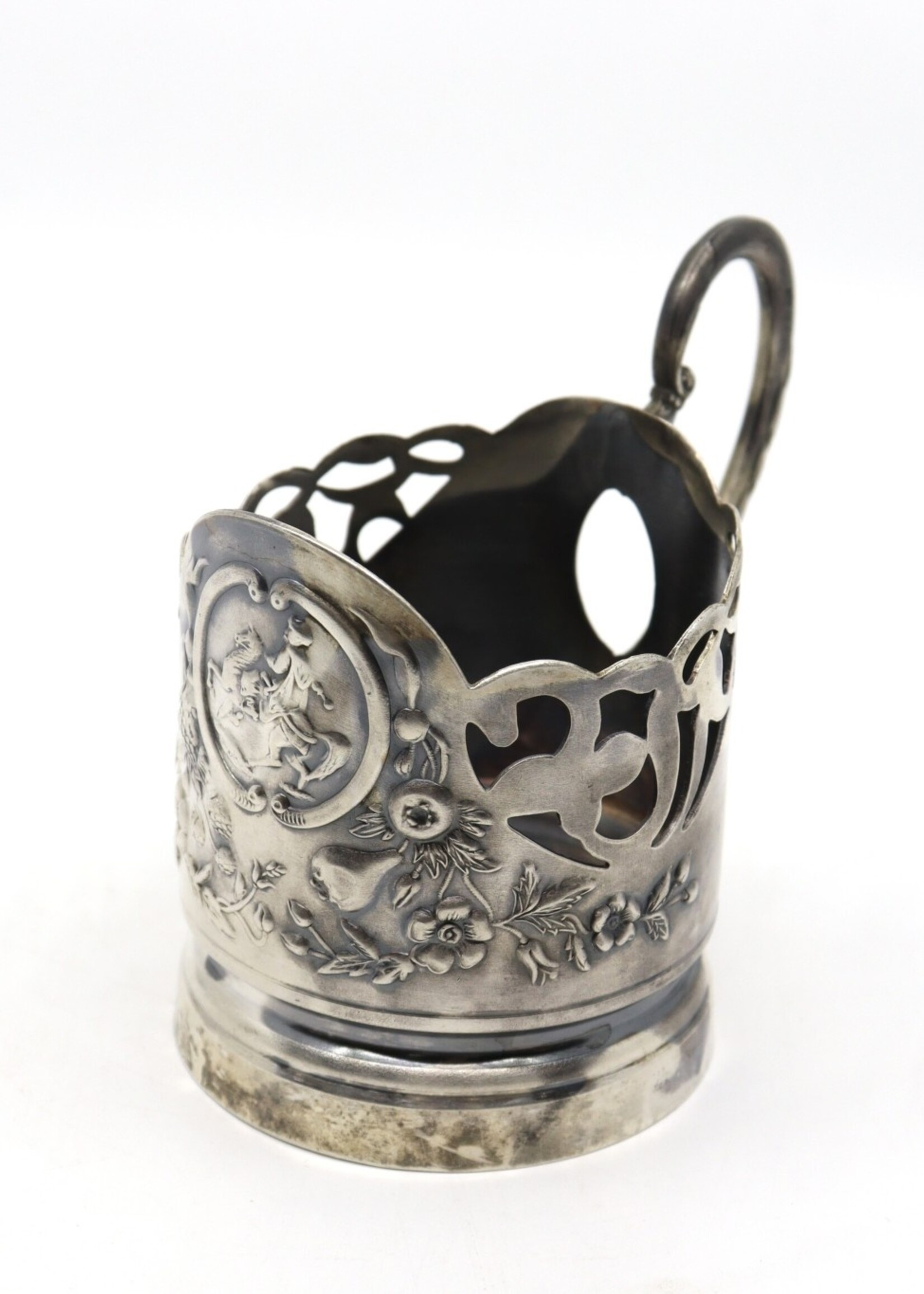 HOME - Glass Holder "Bohdan Khmelnytsky",  metal Melhior, Vintage