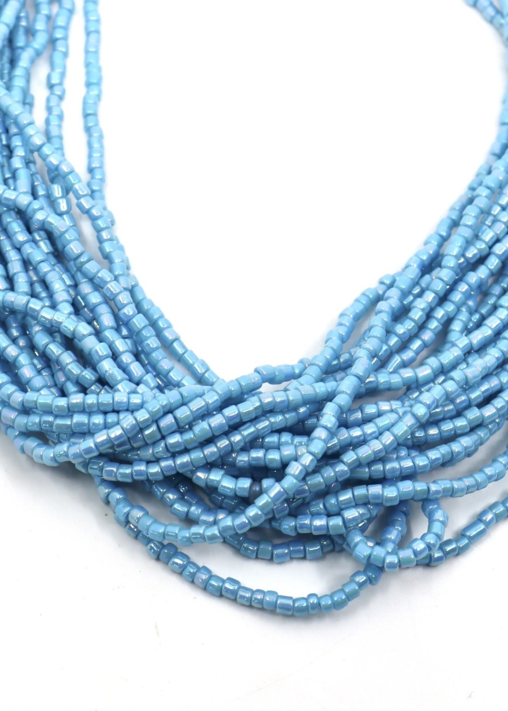 ACCESSORIES -  Necklace, 7-9", Glass Beads/ Multiple strand/ Silver Lock