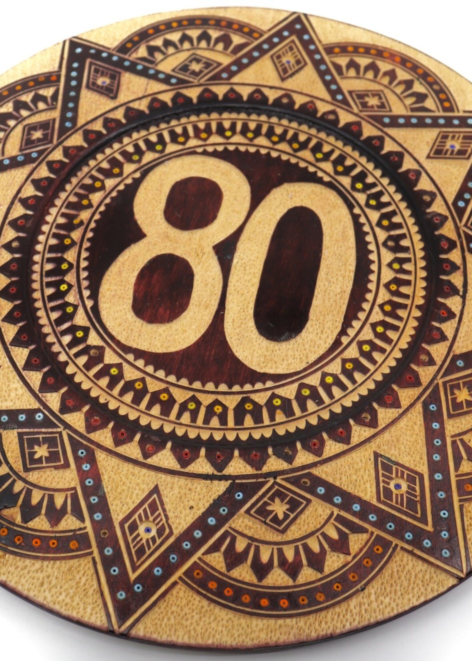 DECOR - Wood Wall Plate Anniversary, Carved by Jaroslaw Romaniuk, Winnipeg