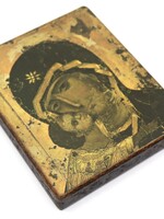 HOME -   Small Mather and Child Icon on Wood