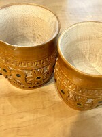 HOME - Mug, Carved Wooden  Inlaid Hutsul Style
