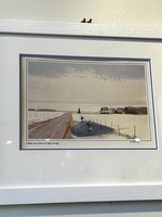 ART-I think my boots are high enough by Peter Shostak, framed print signed by author 11x14"