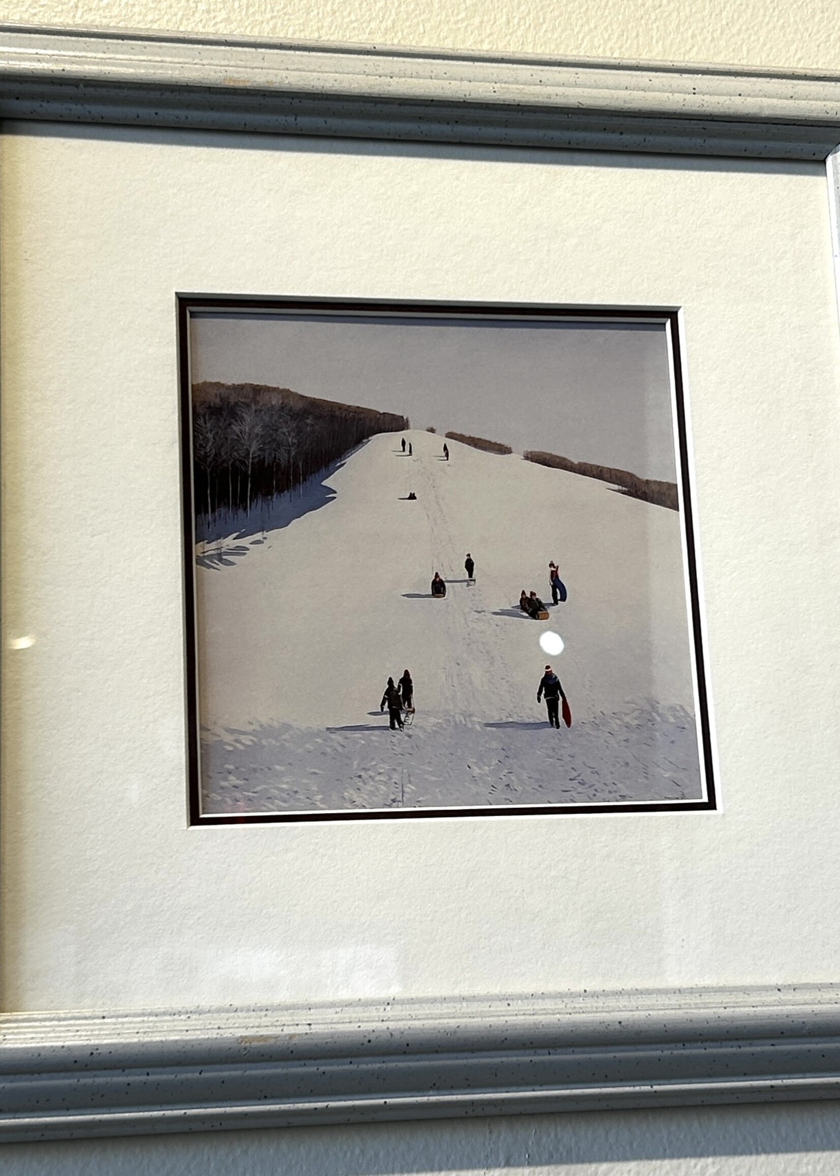 ART -  Framed Print -by Peter Shostak" We Almost Made It to the Bottom" 11x11"