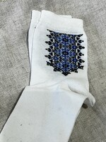 APPAREL- Socks (M/W) Milena, size 27-29 embroidered