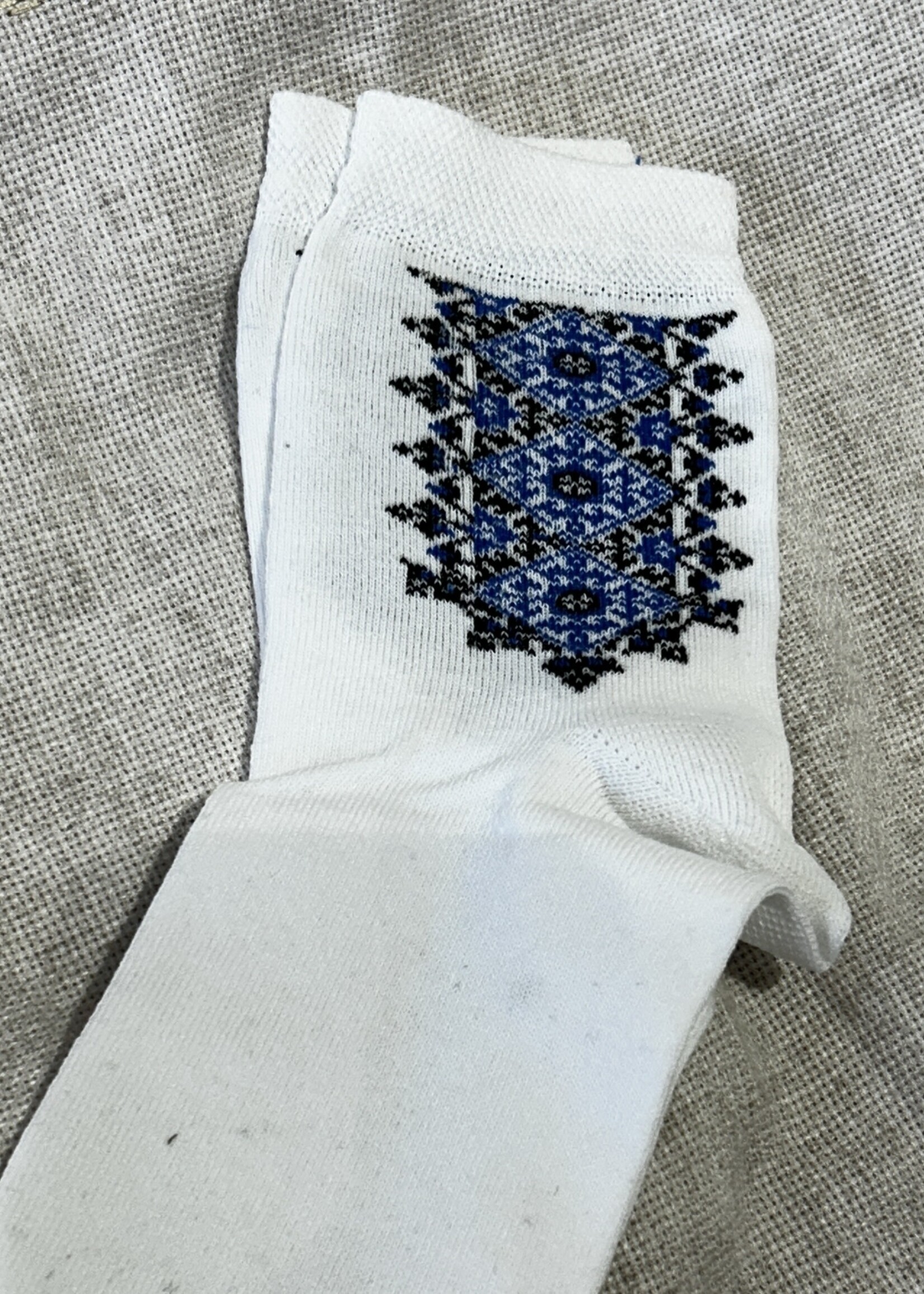 APPAREL- Socks (M/W) Milena, size 27-29 embroidered