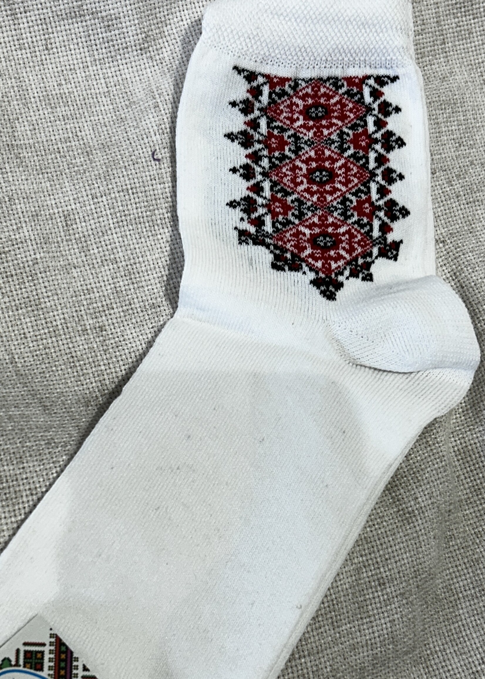 APPAREL- Socks (M/W) Milena, size 27-29 embroidered