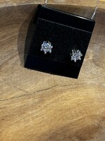 JEWELRY - Earrings, Stud ,  925 Sterling Silver with Cubic Zirconia
