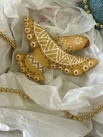 HOME - Koza Dereza Ornament, Gold Collection, Textile , Hand-painted, Hand-made