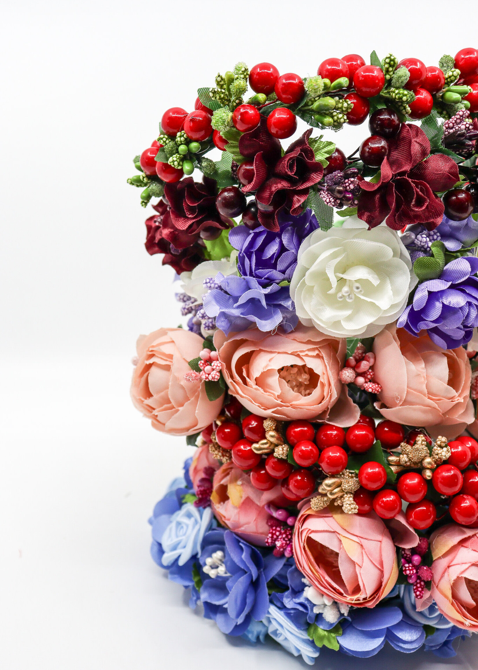 ACCESSORIES - Vinok ( Flowers  & Berries) Traditional Ukrainian  wreath