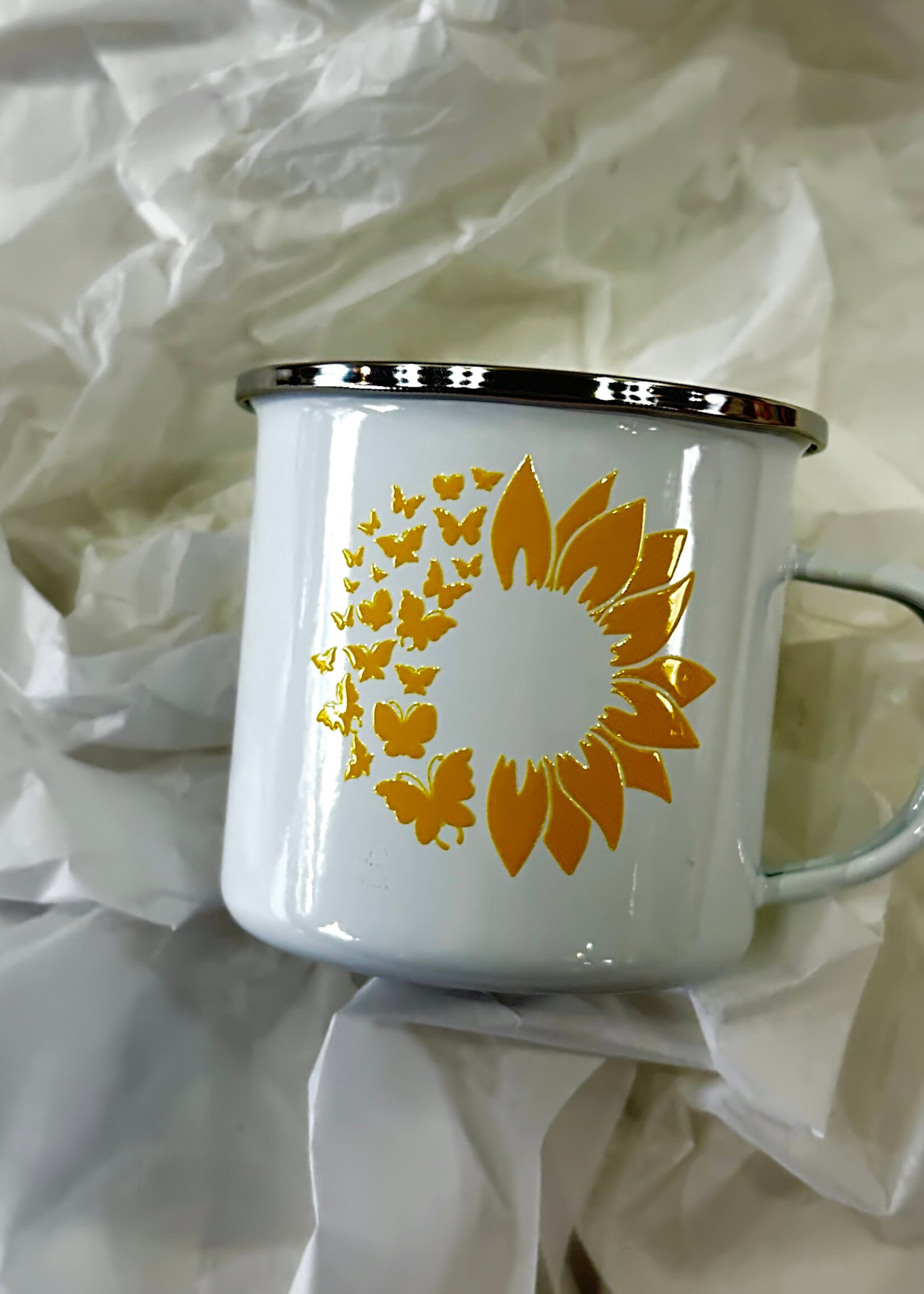 HOME - Camping Mug 12 oz, Sunflower
