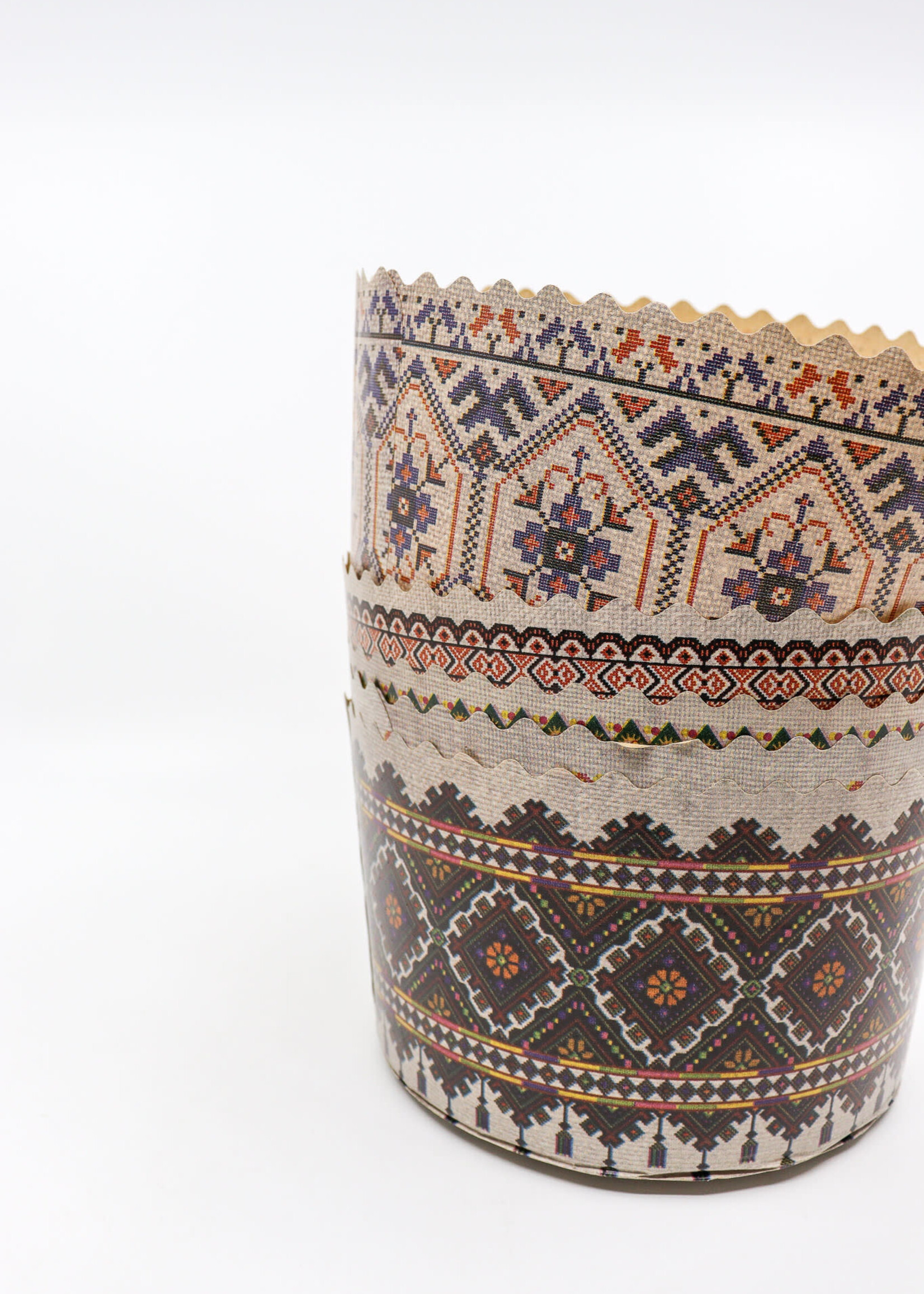 HOME  -  Set of 6, Paska (Easter Bread) Baking Forms. floral & embroidered designs, made in Ukraine