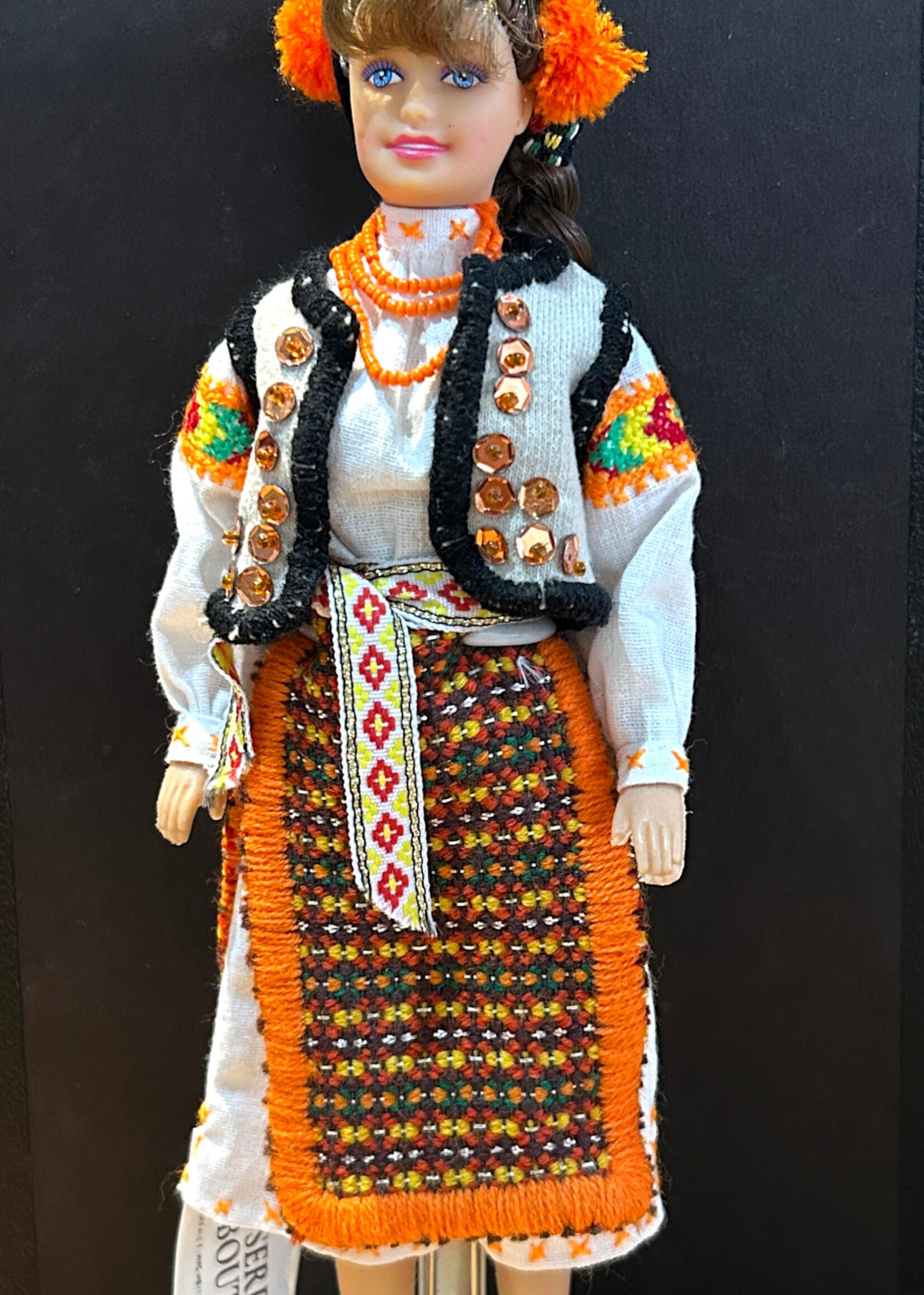 KIDS  -  Doll,  Handmade Ukrainian Hutsul costume