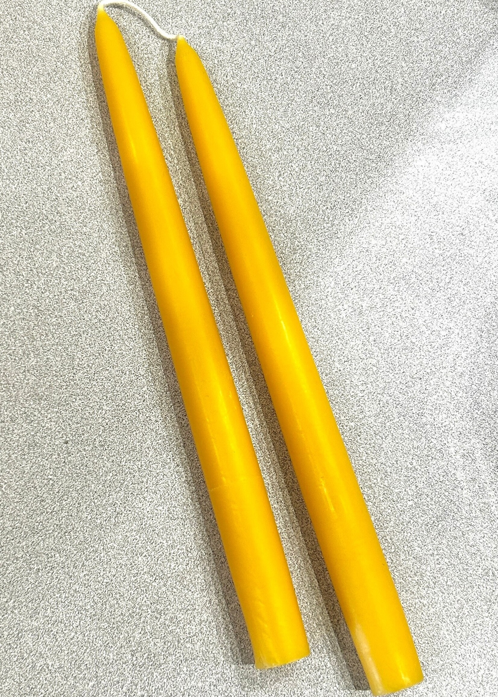 HOME - Taper Pair Hand Dipped Candles- 12" / Beeswax